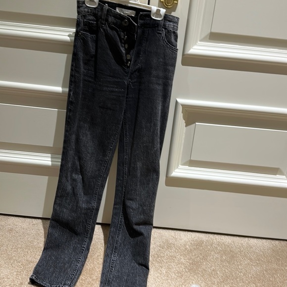 black straight leg denim - Picture 1 of 2